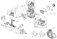 Cylinder Head,Cylinder Piston, Crankshaft