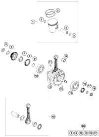 Crankshaft, Piston