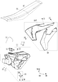 Tank, Seat, Cover