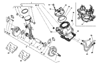 Cylinder Head, Cylinder, Piston, Crankshaft