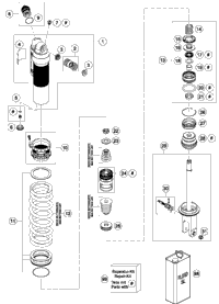 Shock Absorber Disassembled