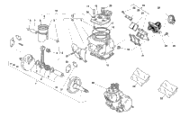 Cylinder Head, Cylinder, Piston, Crankshaft