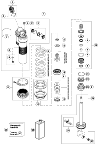 Shock Absorber Disassembled