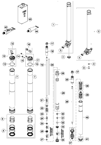 Front Fork Disassembled