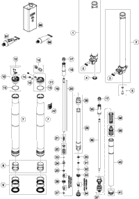 Front Fork Disassembled