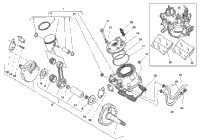 Cylinder Head, Cylinder, Piston Crankshaft