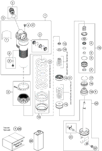 Shock Absorber Disassembled