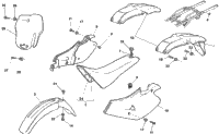 Panel, Fenders, Seat
