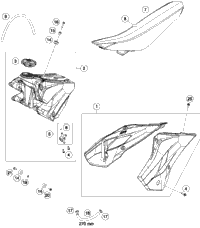 Tank, Seat, Cover