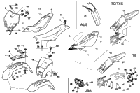 Panel, Fenders, Seat