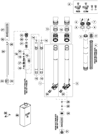 Front Fork Disassembled