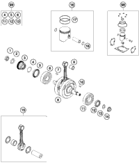 Crankshart, Piston