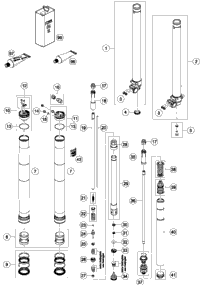 Front Fork Disassembled