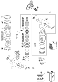 Shock Absorber Disassembled