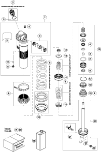 Shock Absorber Disassembled