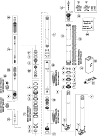Front Fork Disassembled