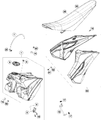 Tank, Seat, Cover