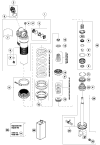 Shock Absorber Disassembled