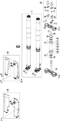 Front Fork, Triple Clamp