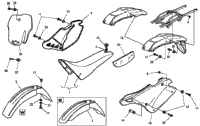 Panel, Fenders, Seat