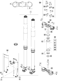 Front Fork, Triple Clamp