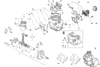 Cylinder Head, Cylinder, Piston, Crankshaft