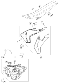 Tank, Seat, Cover