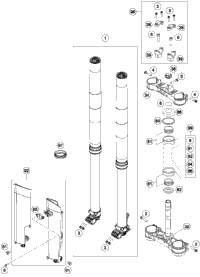 Front Fork, Triple Clamp