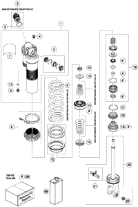 Shock Absorber Disassembled