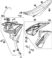 Tank, Seat, Cover