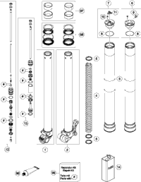 Front Fork Disassembled
