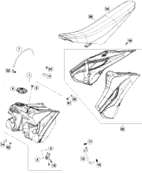 Tank, Seat, Cover
