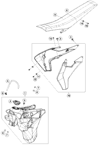 Tank, Seat, Cover