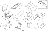 Panel, Fenders, Seat