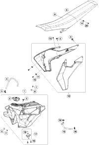 Tank, Seat, Cover