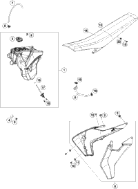 Tank, Seat, Cover