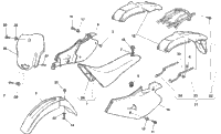 Side Panel, Fenders, Seat