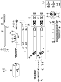 Front Fork Disassembled