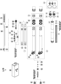 Front Fork Disassembled