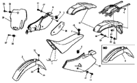 Panel, Fenders, Seat
