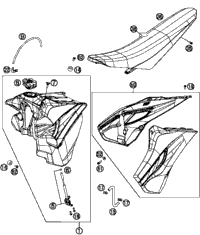 Tank, Seat, Cover
