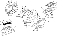 Panel, Fenders, Seat