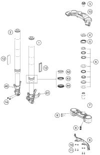 Front Fork, Triple Clamp