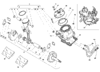 Cylinder Head, Cylinder Piston, Crankshaft