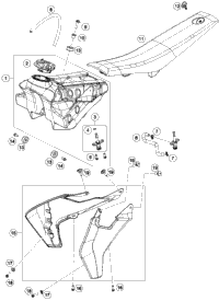 Tank, Seat, Cover