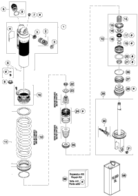 Shock Absorber Disassembled
