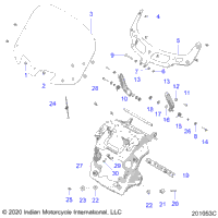 Body, Fairing Asm, Windshield Mount N21tkdbb All Options