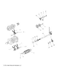 Drive Train, Shift Forks, Ratchet & Drum N21mta00/Mtb00/Mtg00/Mth00