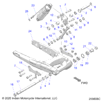 Suspension, Rear Asm., Swing Arm & Shock N21tcbbb All Options