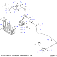Brakes, Brake Line, Rear, And Abs Module Asm. N21lcbrr All Options